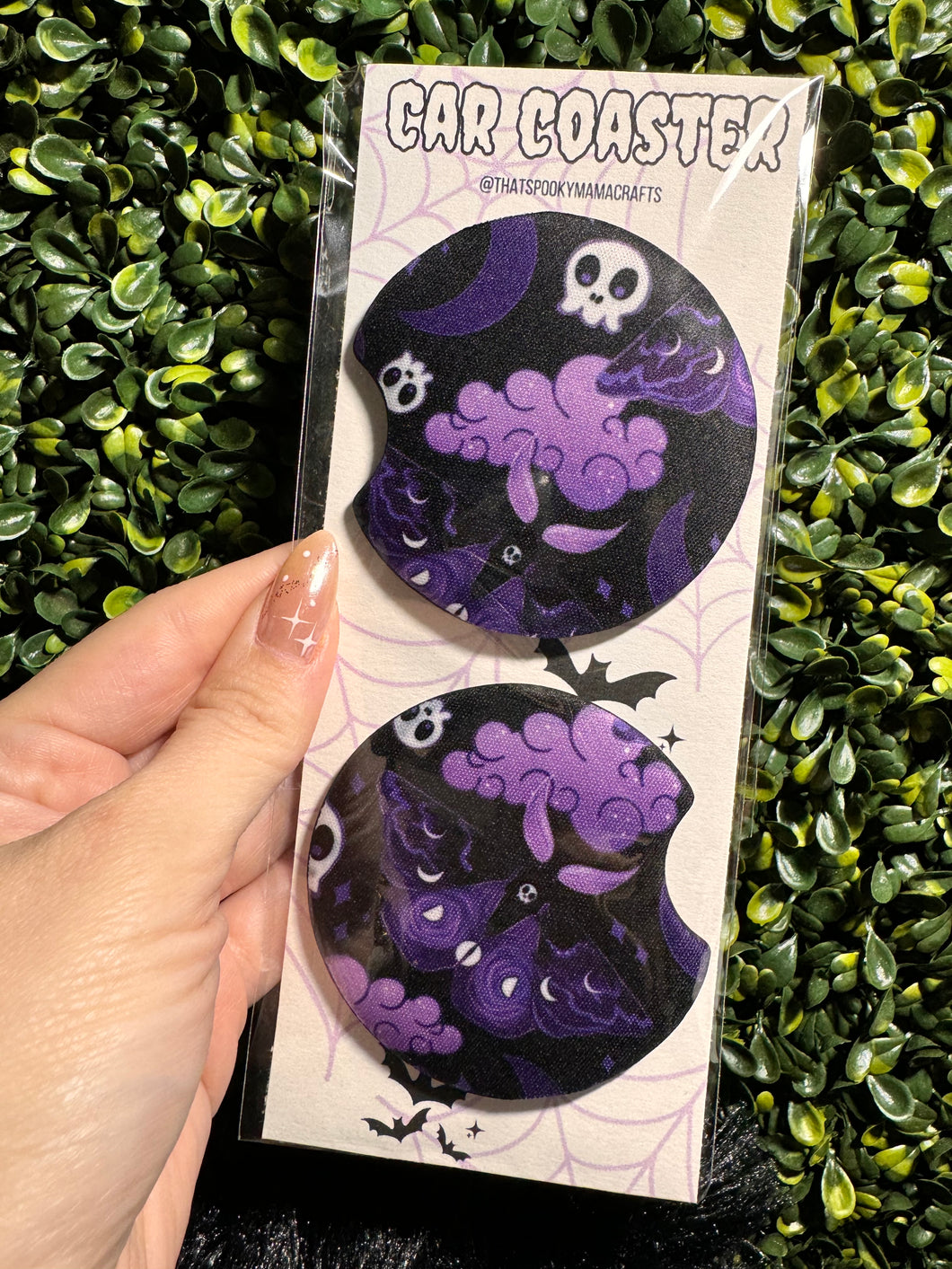 Purple Dreams Car Coaster Set