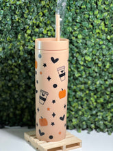 Load image into Gallery viewer, Pumpkin Spice Mocha Skinny Matte Tumbler
