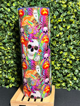 Load image into Gallery viewer, Skull Neon Horror Tumbler *final sale*
