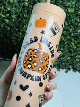 Load image into Gallery viewer, Pumpkin Spice Mocha Skinny Matte Tumbler
