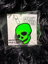 Load image into Gallery viewer, Skeleton Head Straw Topper Accessory
