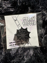 Load image into Gallery viewer, Spider Web Straw Topper Accessory
