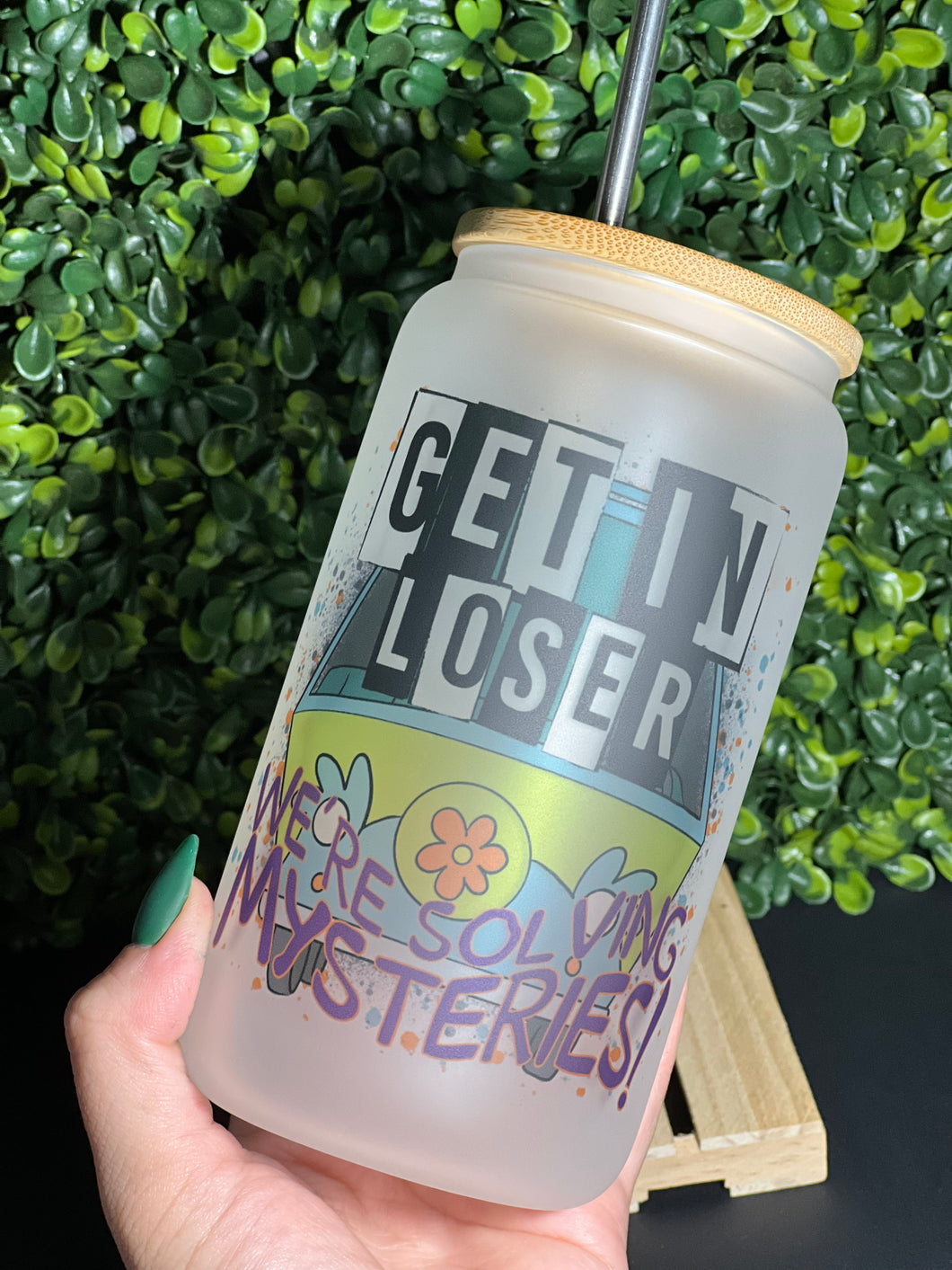 Solving Mysteries Glass Can