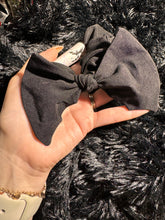 Load image into Gallery viewer, Batty Knotted Bow Scrunchie
