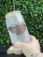 Load image into Gallery viewer, Death Moth Glass Can *final sale*
