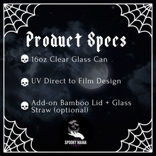 Load image into Gallery viewer, Spooky Season Mouse Glass Can
