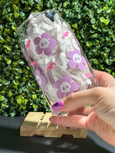 Load image into Gallery viewer, Skellie Flowers Glass Can
