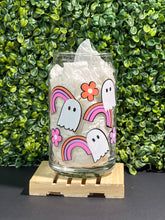 Load image into Gallery viewer, Rainbows + Ghosties Glass Can
