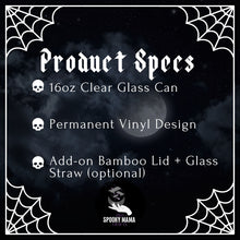 Load image into Gallery viewer, Rock On Black Glass Can
