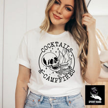 Load image into Gallery viewer, Cocktails and Campfires T Shirt
