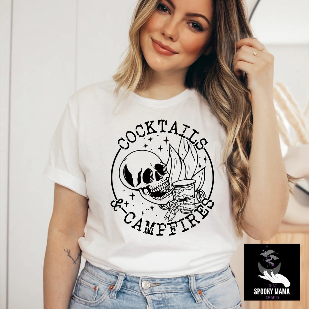 Cocktails and Campfires T Shirt