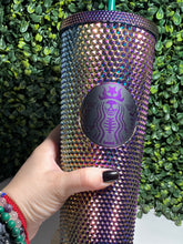 Load image into Gallery viewer, Spooky Mermaid Oil Slick Studded Tumbler
