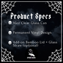 Load image into Gallery viewer, Dia De Los Muertos Skellies Glass Can
