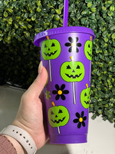 Load image into Gallery viewer, Lollipop Pumpkin Purple Cold Cup
