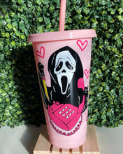 Load image into Gallery viewer, Scary Cute Ghostface Tumbler
